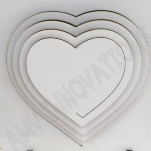 3D Wooden Heart shape Photo Frame