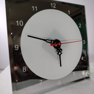 Glass Photo frame with Clock (ATWBL-14)