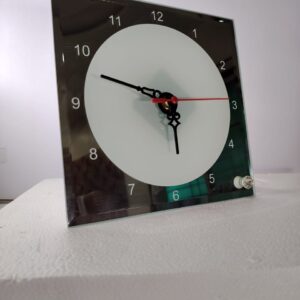 Glass Photo frame with Clock (ATWBL-14)